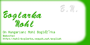 boglarka mohl business card